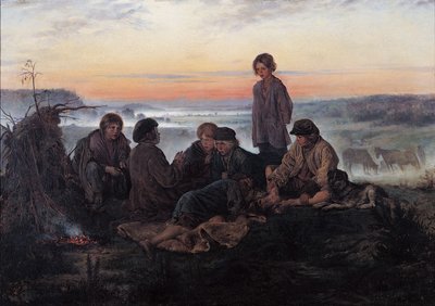 A Bezhin Lea, 1869 alkotó: Vladimir Egorovic Makovsky