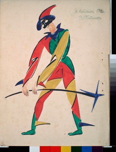 Harlequin, Design for a Fancy Dres) alkotó: Vladimir Evgrafovich Tatlin