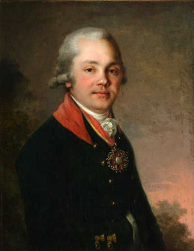Alekszandr Dmitrijevics Arszenjev portréja, 1796-1797 alkotó: Vladimir Lukich Borovikovsky
