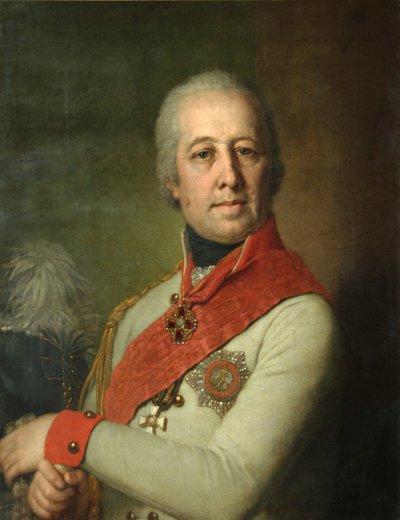 Ivan Petrovics Dunin portréja, 1801 alkotó: Vladimir Lukich Borovikovsky