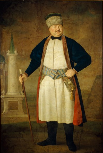 Pavel Jakovlevics Rudenko portréja, 1778 alkotó: Vladimir Lukich Borovikovsky