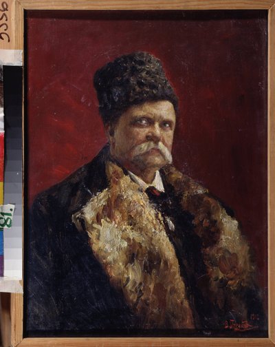 Vlagyimir Giljarovszkij író (1853-1935) portréja. Vlagyimir Nyikolajevics Pcselin (1869-1941) festménye, olaj, vászon alkotó: Vladimir Nikolayevich Pchelin