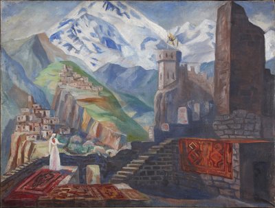 Színpadterv Alekszandrov A. Béla című operájához, 1946 alkotó: Vladimir Vladimirovich Dmitriyev