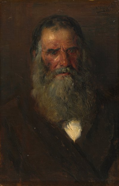 Tanulmány egy öregember fejéről alkotó: Vladimir Yegorovich Makovski