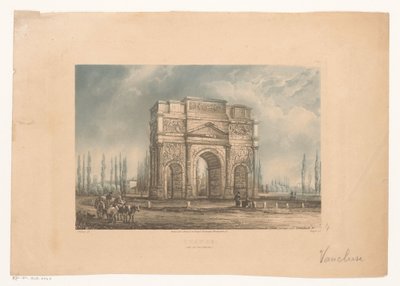 Landschap met de triomfboog van Orange met reizigers Orange. (Arc de Triomphe) (title on object)   1377753   hu       hungarian Successfully Translated  Original: Fourberies de Femmes: En matière de sentiment Translat: Fourberies de Femmes: En matière de s alkotó: Vogel (prentmaker)