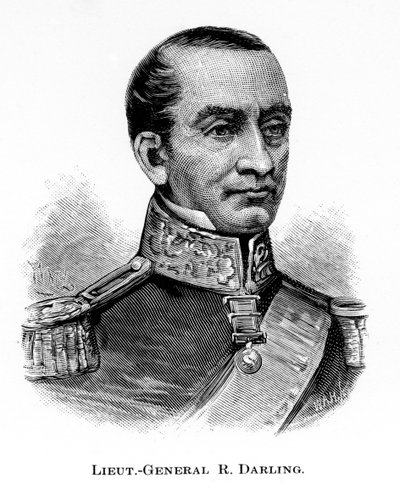 Sir Ralph Darling tábornok, brit katona és gyarmati kormányzó, 1886. alkotó: WA Hirschmann