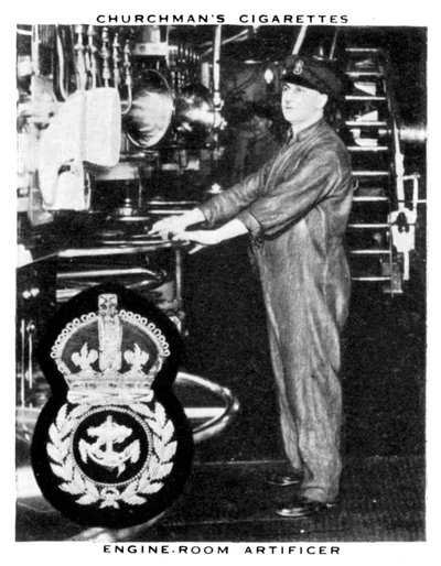 Gépházmester, 1937. alkotó: WA and AC Churchman
