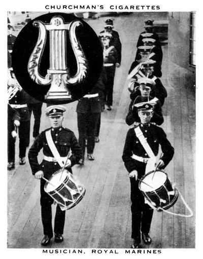 Zenész, Royal Marines, 1937. alkotó: WA and AC Churchman
