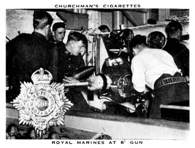 Royal Marines at 6 Gun, 1937. alkotó: WA and AC Churchman