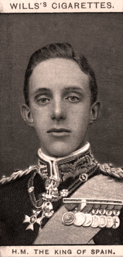 H. M. Spanyolország királya, 1908. alkotó: WD and HO Wills