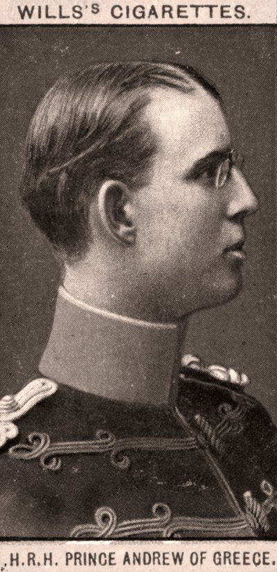H.R.H. András görög herceg, 1908. alkotó: WD and HO Wills
