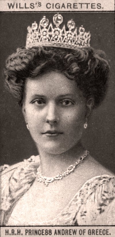 H.R.H. András görög hercegnő, 1908. alkotó: WD and HO Wills