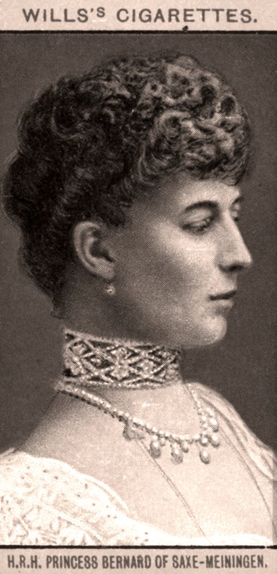 H.R.H. Bernard szász-meiningeni hercegnő, 1908. alkotó: WD and HO Wills