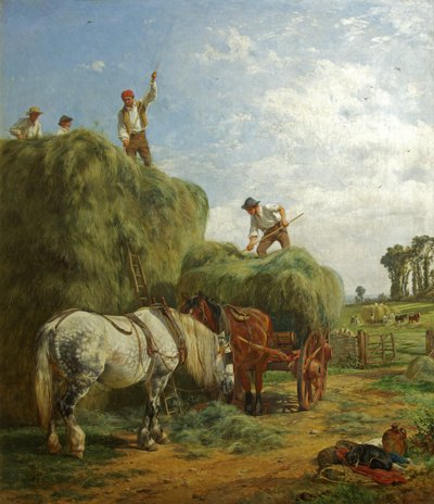 Szénakészítés Kingwestonban alkotó: W.H. Hopkins