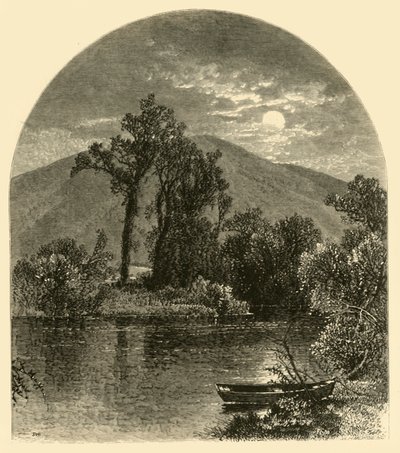 "Hoosac River, North Adams", 1874. alkotó: W.H. Morse