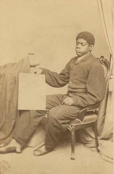 Thomas Wiggins, más néven Blind Tom carte-de-visite, kb. 1870. alkotó: WL Germon