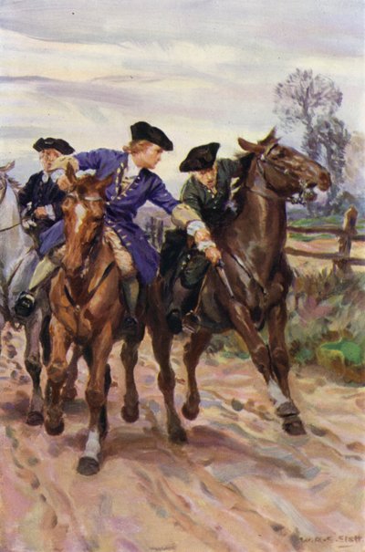 "Jones azonnal elkapta a fickó kezét" (színes litó) alkotó: W.R.S. (after) Stott