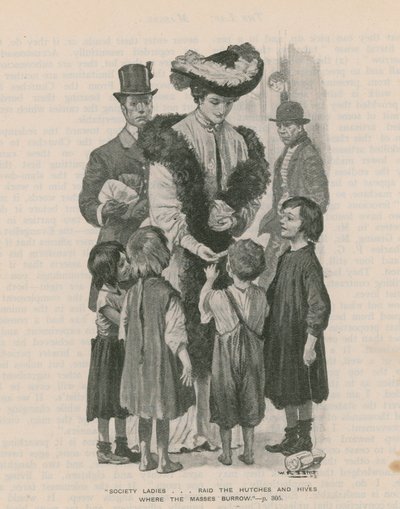Társadalmi hölgyek - razziázzanak az ólakban és a kaptárakban, ahol a tömegek tanyáznak. alkotó: W.R.S. Stott