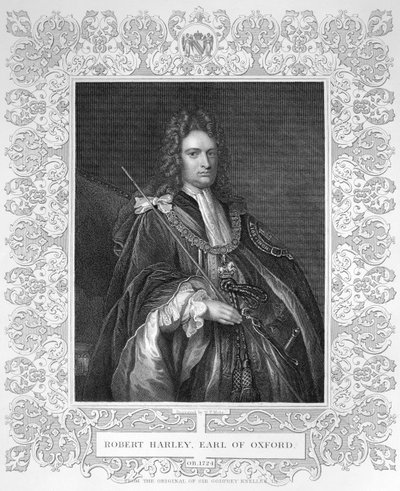 Robert Harley, Oxford grófjának portréja alkotó: W.T. Mote
