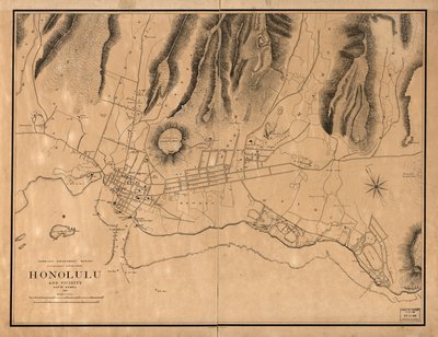 Honolulu és környéke alkotó: W. A.; Alexander Wall