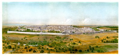 Jeruzsálemi panoráma, 1870. alkotó: W. Dickens