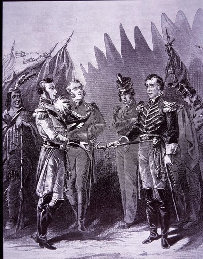 A Hull feladja Detroitot (litho) alkotó: John Ward Dunsmore