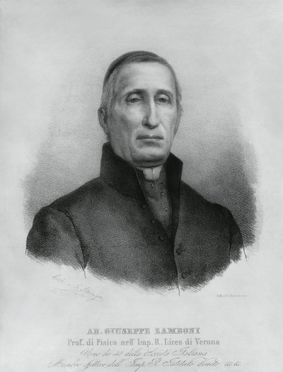 Giuseppe Zamboni (1776-1846) olasz katolikus pap és fizikus portréja alkotó: John Ward Dunsmore