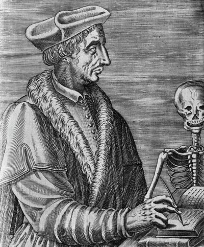 Jean Francois Fernel (1497-1558) francia orvos, csillagász és matematikus portréja, Nicolas II de Larmessin (kb. 1638-1694) metszete alkotó: John Ward Dunsmore