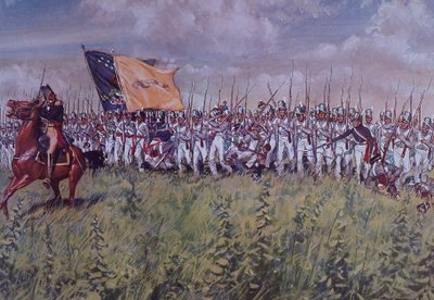 Chippawa-i csata (színes litó) alkotó: John Ward Dunsmore