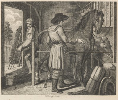 A teherhordó ló és a szállító alkotó: W. Grainger