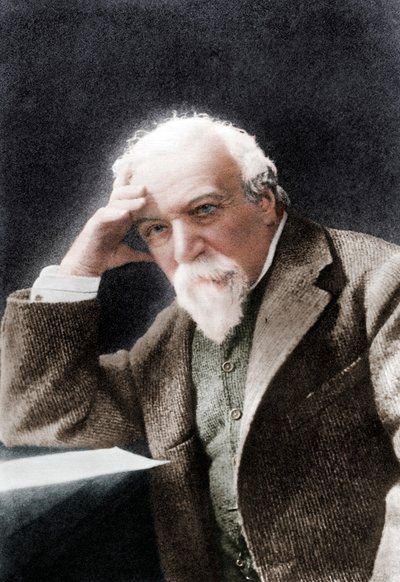 Robert Browning angol költő és drámaíró, 19. század vége. alkotó: W H Grove