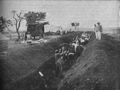 Mafeking: A bennszülöttek árkot ásnak, 1902 alkotó: W. H. Weekes