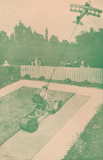 Tipp a szabadságon lévő repülős otthonhoz, 1918 1919 alkotó: William Heath Robinson