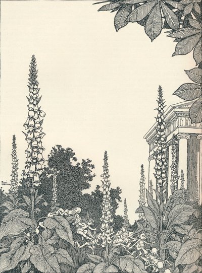 Illusztráció: Szentivánéji álom, 1914, 1925. alkotó: William Heath Robinson