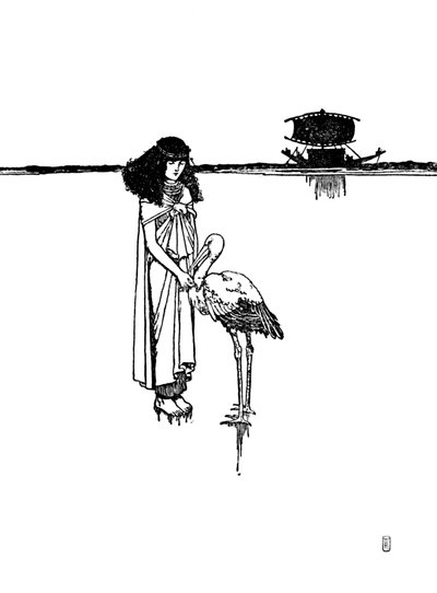 Az arany kört a nyakába helyezte, 1930 alkotó: William Heath Robinson