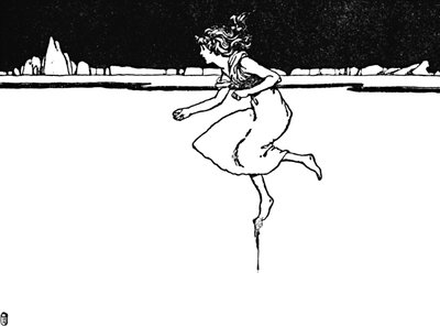 Olyan gyorsan futott, ahogy csak tudott, 1930 alkotó: William Heath Robinson