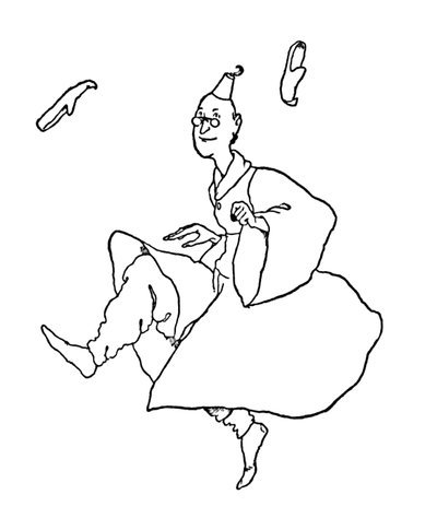 A papucsuk a fülük körül repült, c1930 alkotó: William Heath Robinson