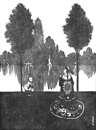 Imádták a várost, a palotát és a kertet, 1930 alkotó: William Heath Robinson