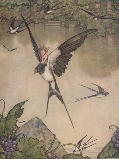 Igen Veled megyek! Mondta Tommelise, 1930 alkotó: William Heath Robinson