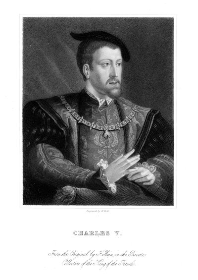 V. Károly spanyol király és Szent-római császár. alkotó: W. Holl