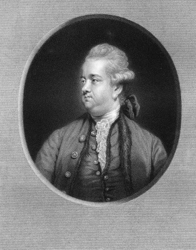 Edward Gibbon, 18. századi brit történész, 1836. alkotó: W. Holl