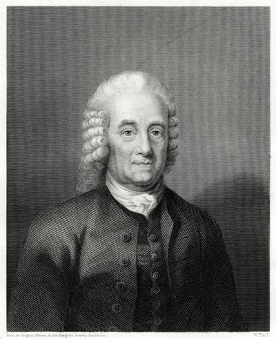 Emanuel Swedenborg svéd filozófus, misztikus és kozmológus, 1884 alkotó: W. Holl