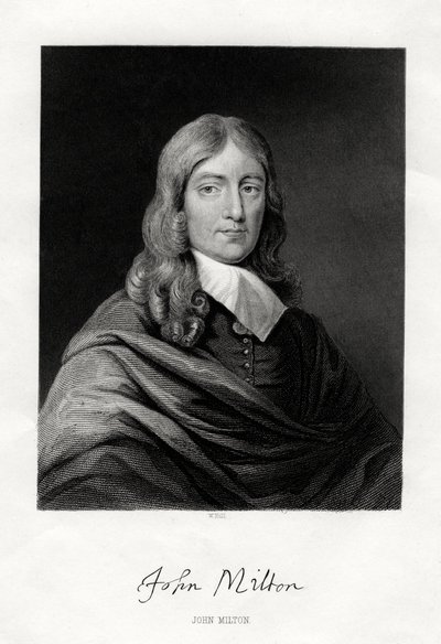 John Milton angol költő, XIX alkotó: W. Holl