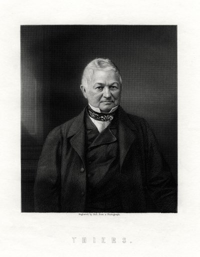 Louis Adolphe Thiers francia államférfi és történész, XIX. alkotó: W. Holl