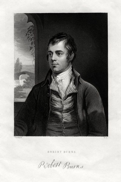 Robert Burns, skót költő, XIX alkotó: W. Holl