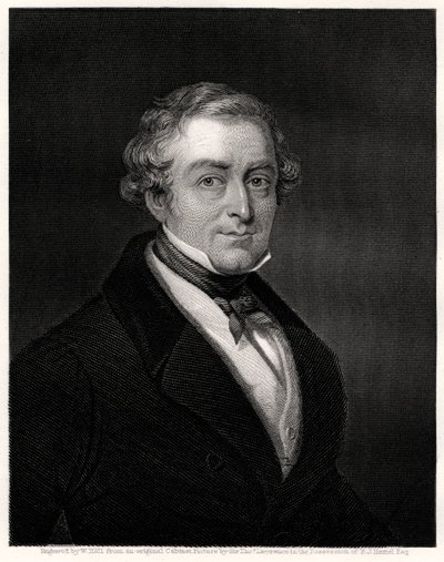 Sir Robert Peel, brit miniszterelnök, 19. század alkotó: W. Holl