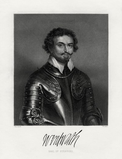 Thomas Wentworth, Strafford 1. grófja 1593-1641, XIX. alkotó: W. Holl