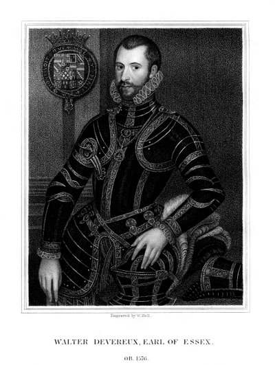 Walter Devereux, Essex 1. grófja, angol nemes, 1824. alkotó: W. Holl