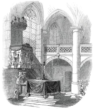 Kalenberg kápolna – Albert herceg 1845-ös rajzából. alkotó: W. J. Linton