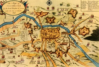 „Colchester ostroma a parlamenti erők által..., 1648”, 1944. alkotó: W Keymer